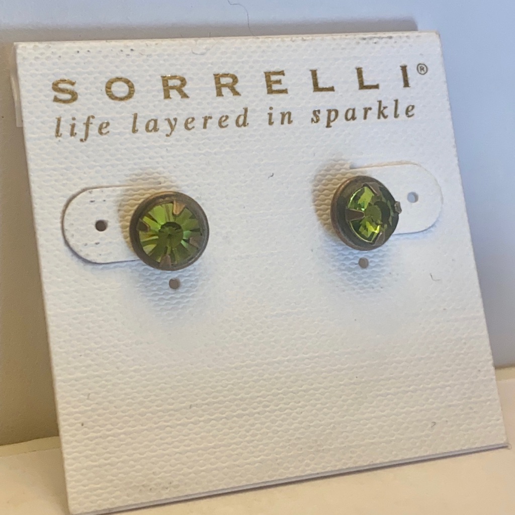 Sorrelli Green Crystal Studs